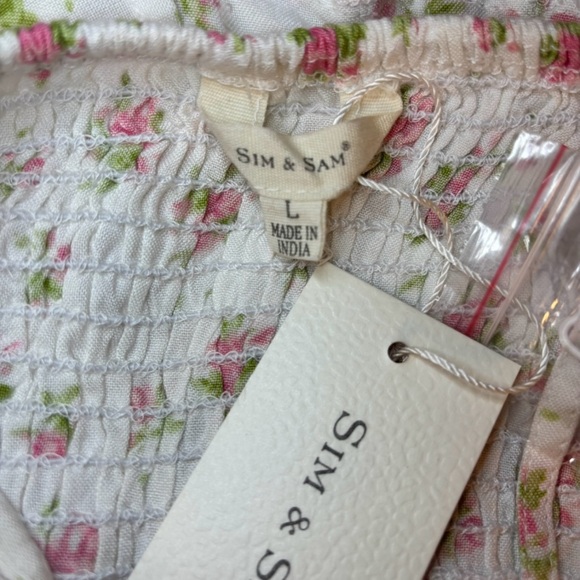 NWT Sim & Sam Floral Print Corset Crop Top Padded - Picture 5 of 7